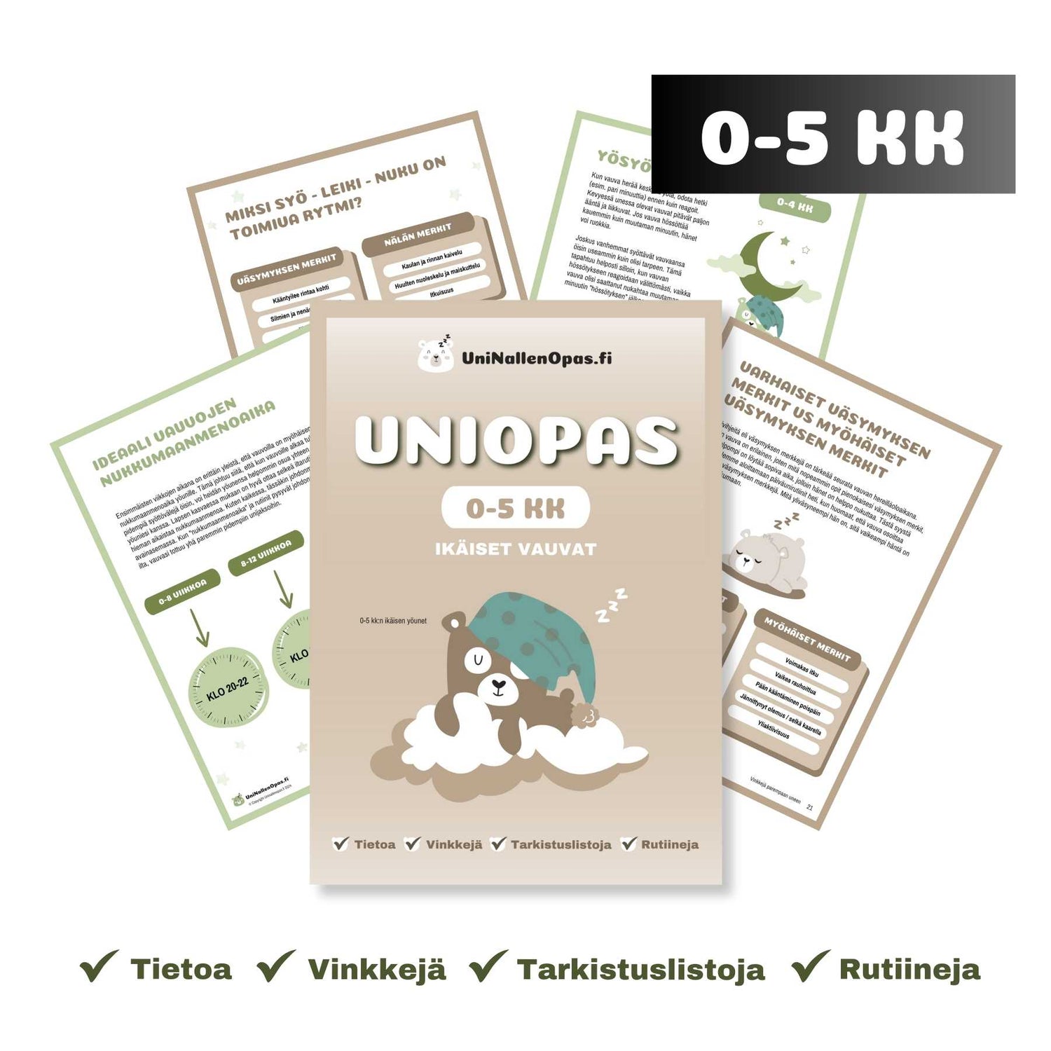 Uniopas: 0-5kk ikäiset vauvat