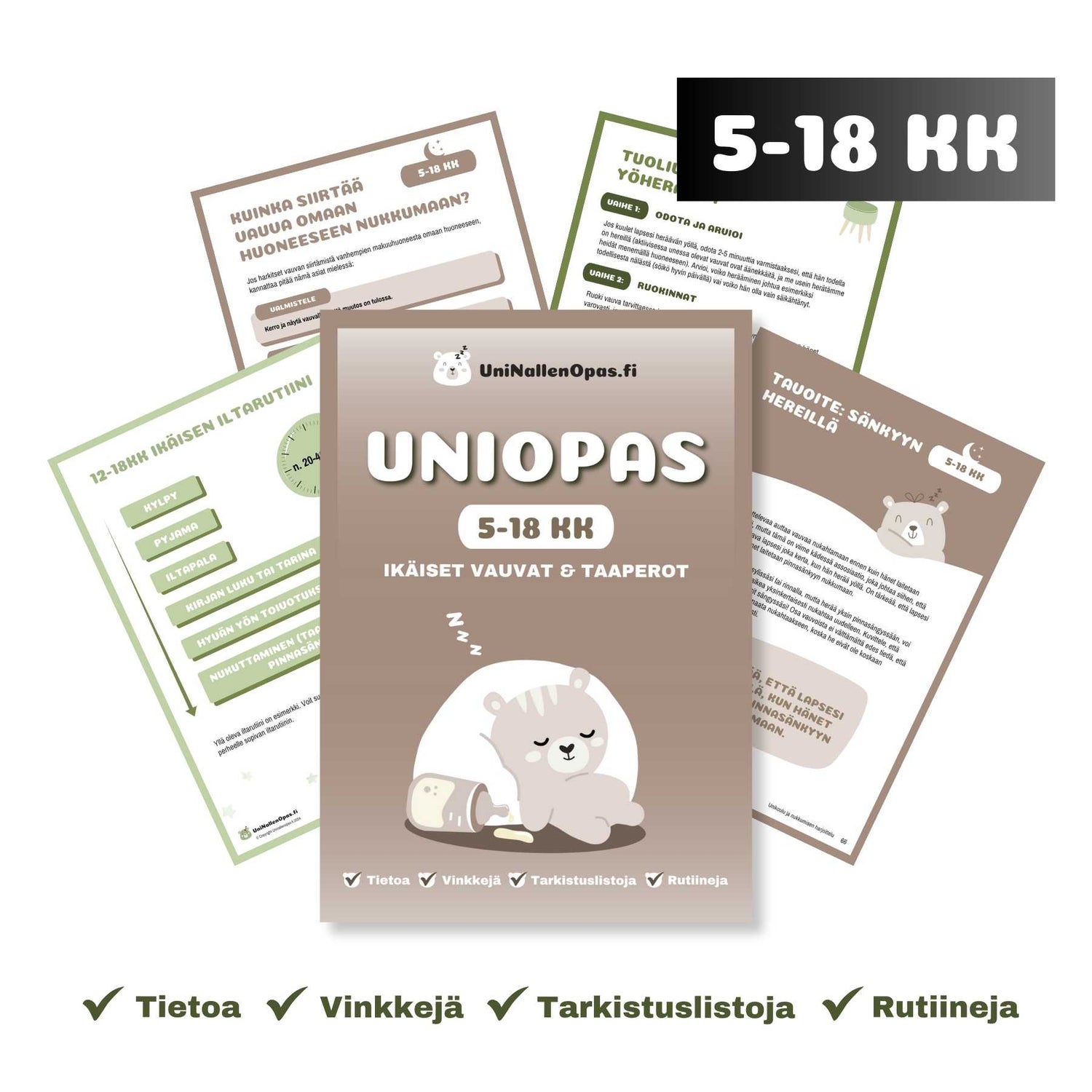 Uniopas: 5-18kk ikäiset vauvat ja taaperot